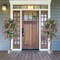Rose Red Artificial Wisteria Tree with Real Wood Trunk and Cement Pot Perfect for Living Rooms or Bedrooms